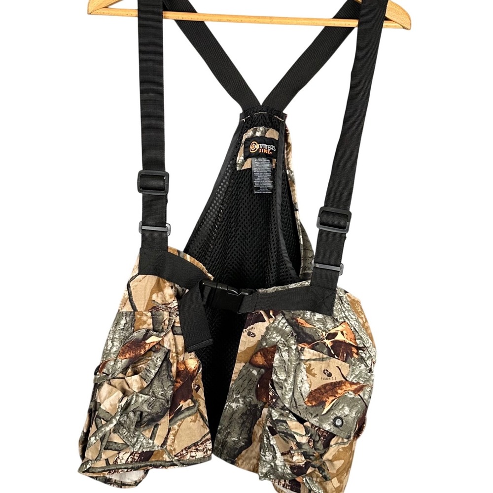 Outfitters Ridge Camo Hunting Vest Fusion 3D Mesh Back Game Bag Mens XL XL/XG